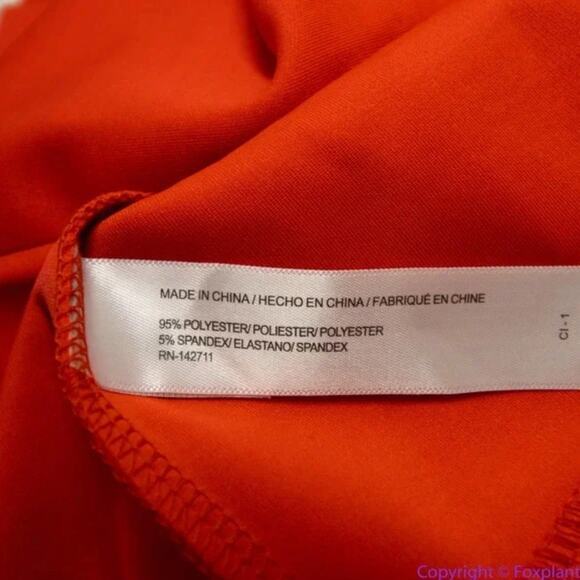 NEW Eloquii red scuba dress flare sleeves in red, size 18 - Picture 15 of 15